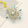 Shangjie oem broche broche de copos de nieve de navidad broche y broche 2021 broche de mujeres de joyería